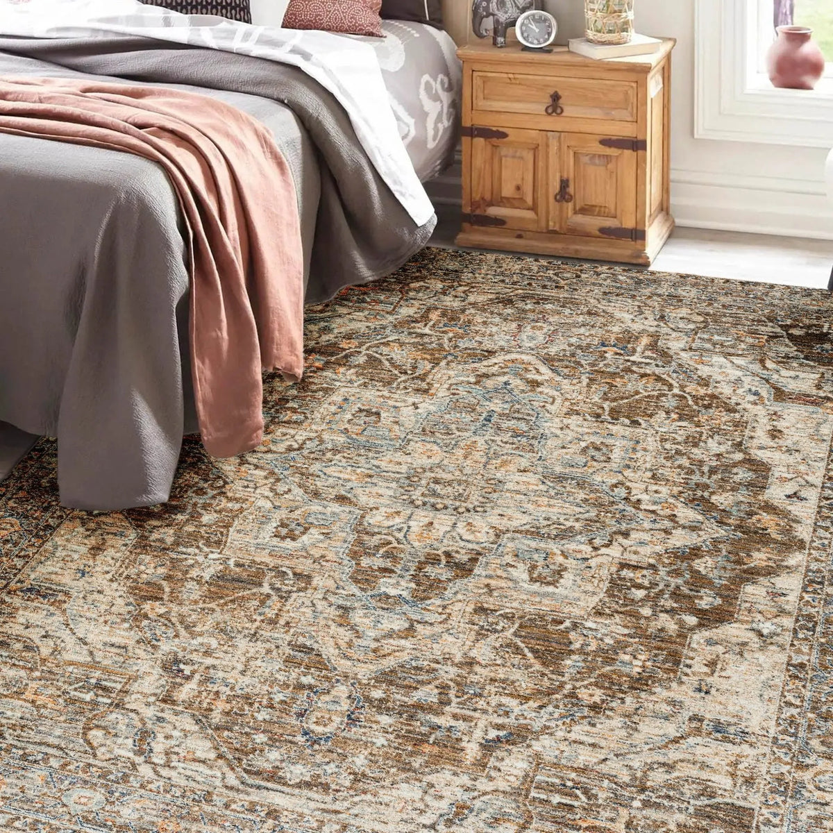 Bergama BE9 Mocha Rug - Rug & Home