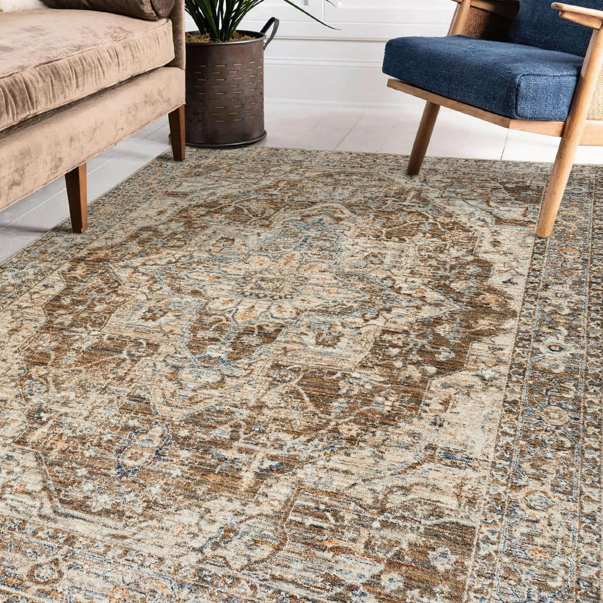 Bergama BE9 Mocha Rug - Rug & Home