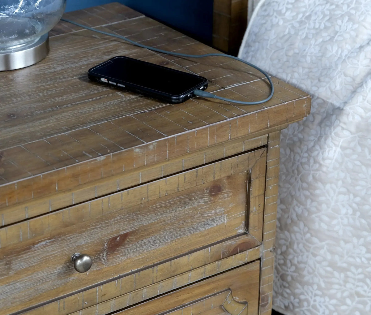 Interlude 2-Drawer Nightstand Sandstone Buff