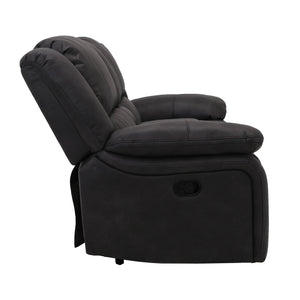 Navaro Reclining Console Loveseat Black Licorice