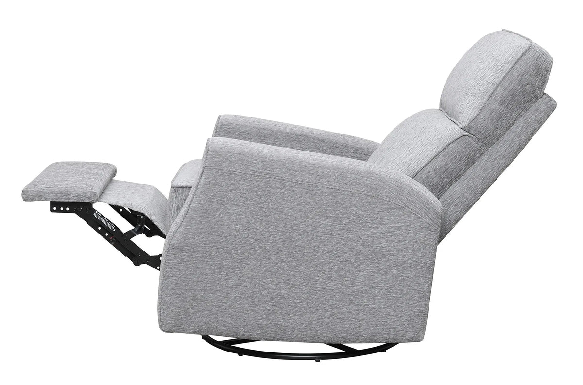 Tabor Swivel Gliding Recliner Gray Graphite