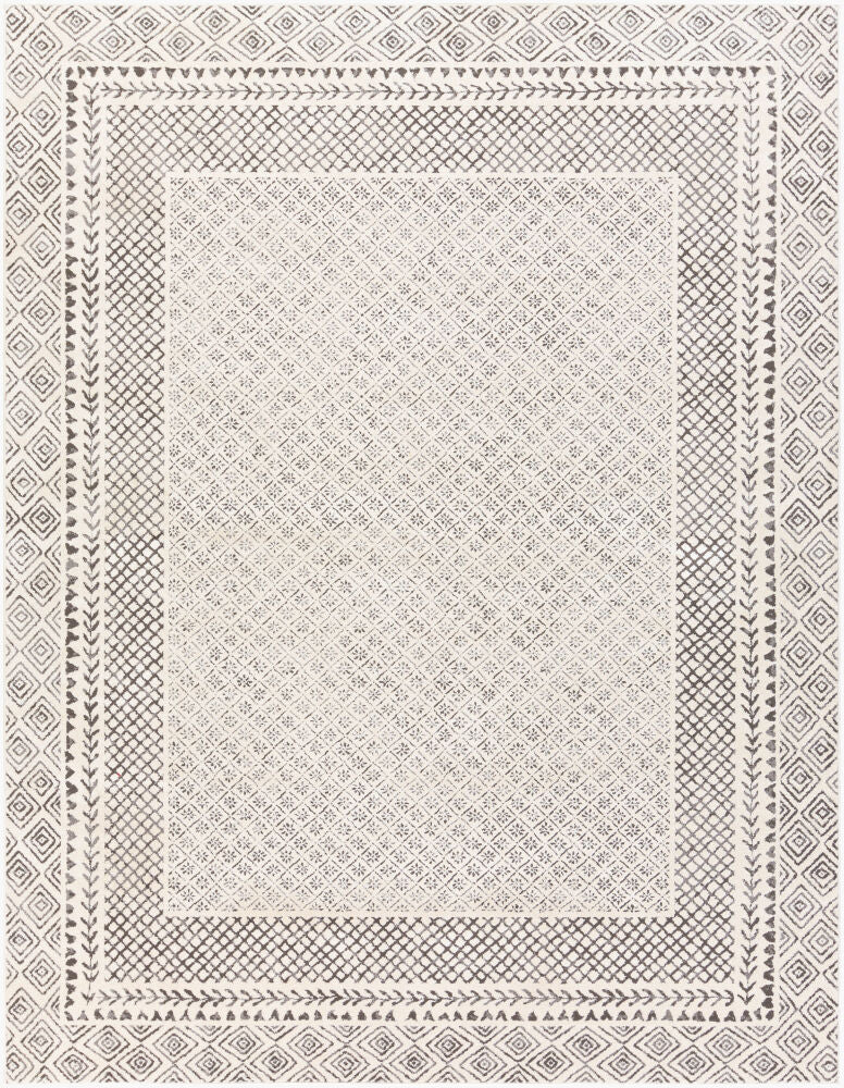 Bahar BHR-2321 Charcoal / Light Beige Rug