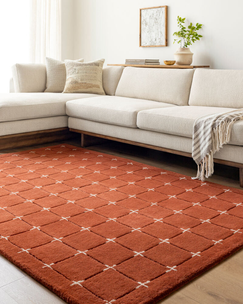 Brook BKO-2334 Light Beige / Rust Rug