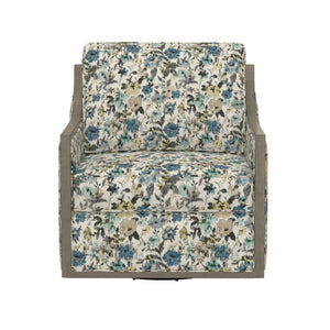 Cecily Swivel Chair Blue Meadow