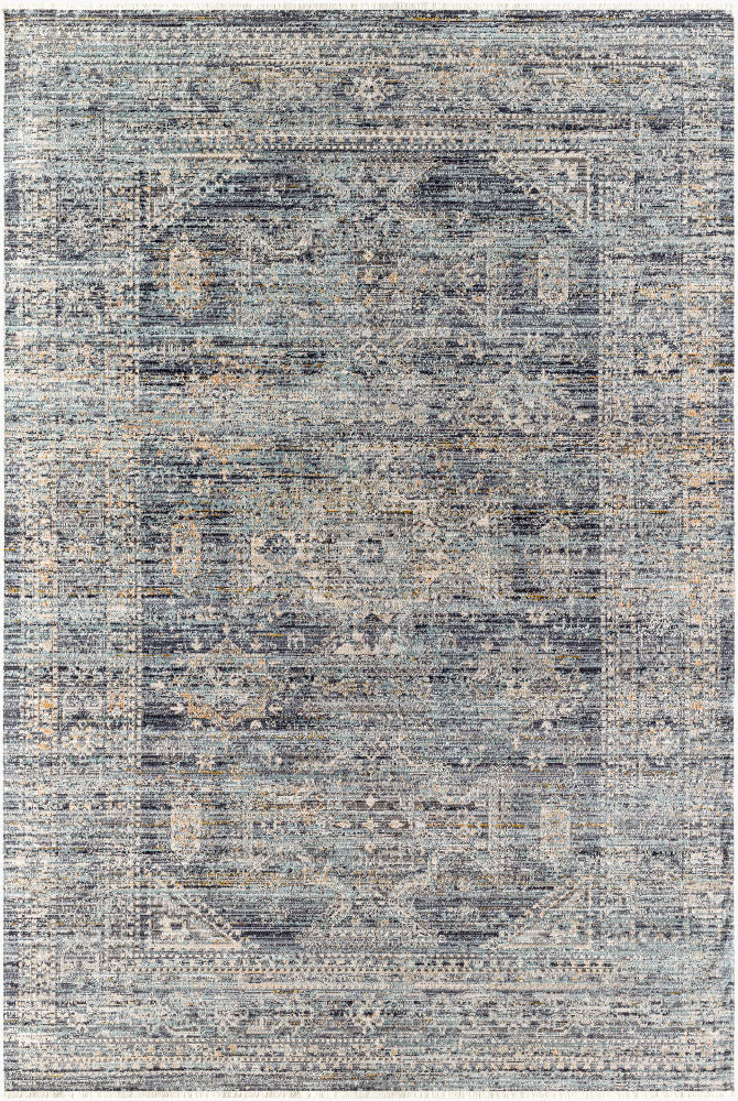 Margaret BOMG-2301 Black / Blue Rug