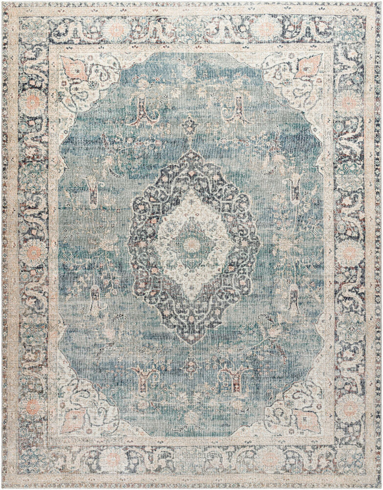 Marlene BOMN-2300 Blue / Burgundy Rug