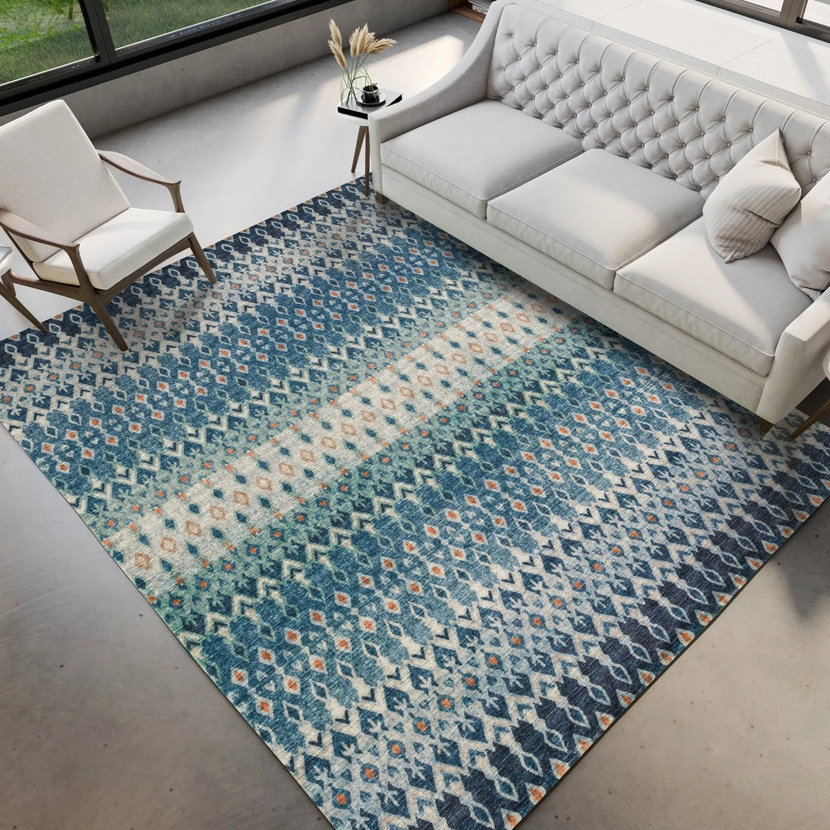 Brisbane BR1 Indigo Rug - Rug & Home