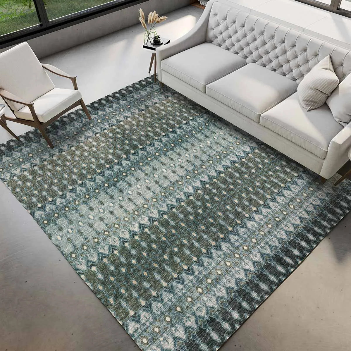 Brisbane BR1 Mineral Blue Rug - Rug & Home