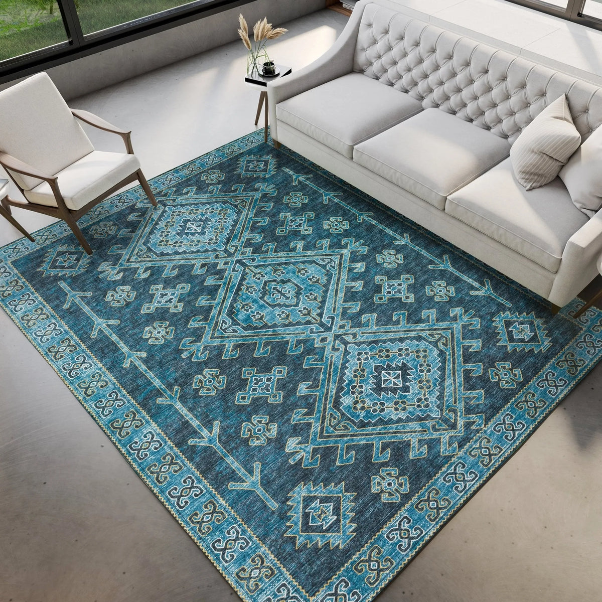 Brisbane BR2 Navy Rug - Rug & Home