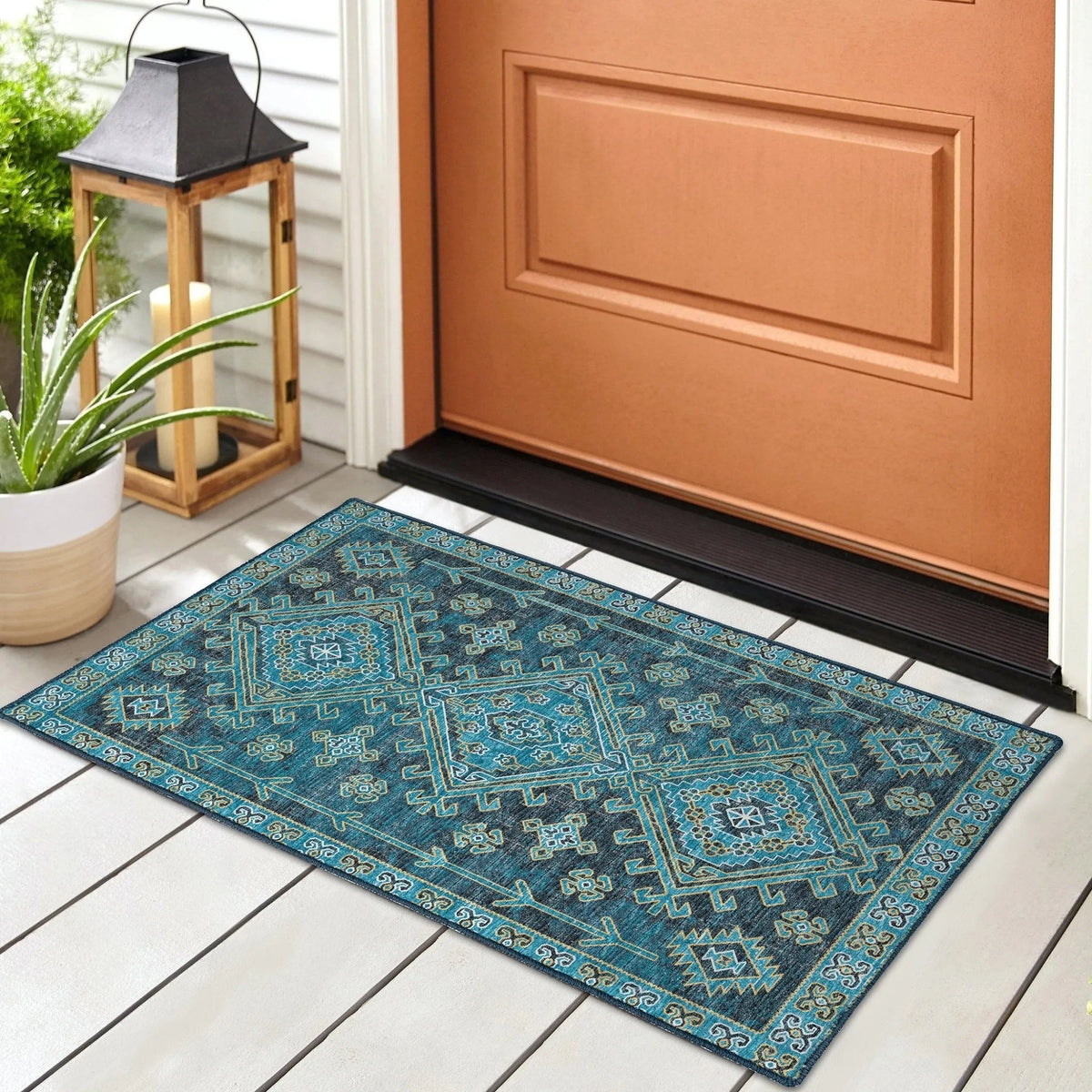 Brisbane BR2 Navy Rug - Rug & Home