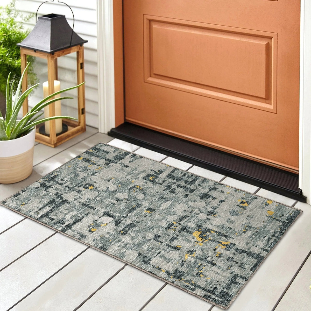 Brisbane BR5 Gold Rug - Rug & Home