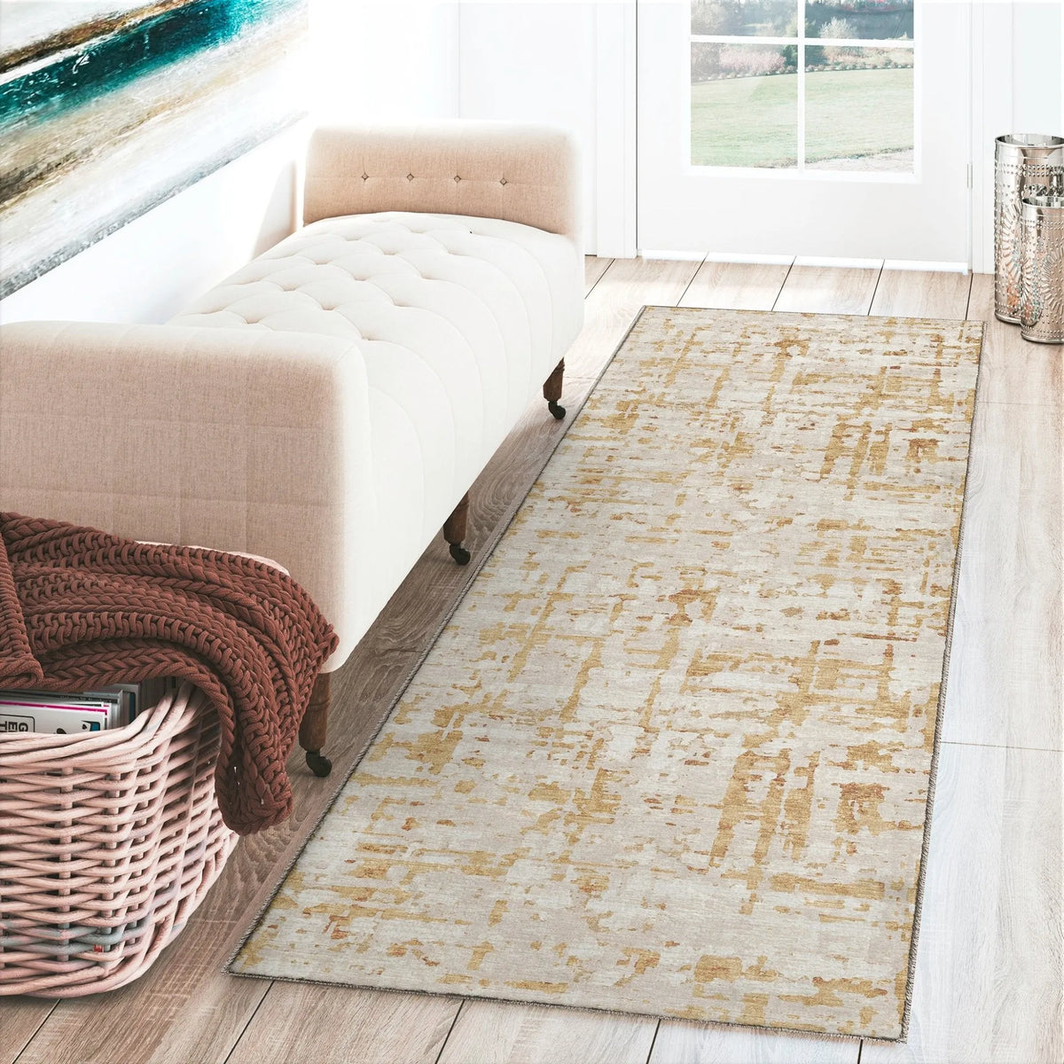 Brisbane BR5 Khaki Rug - Rug & Home