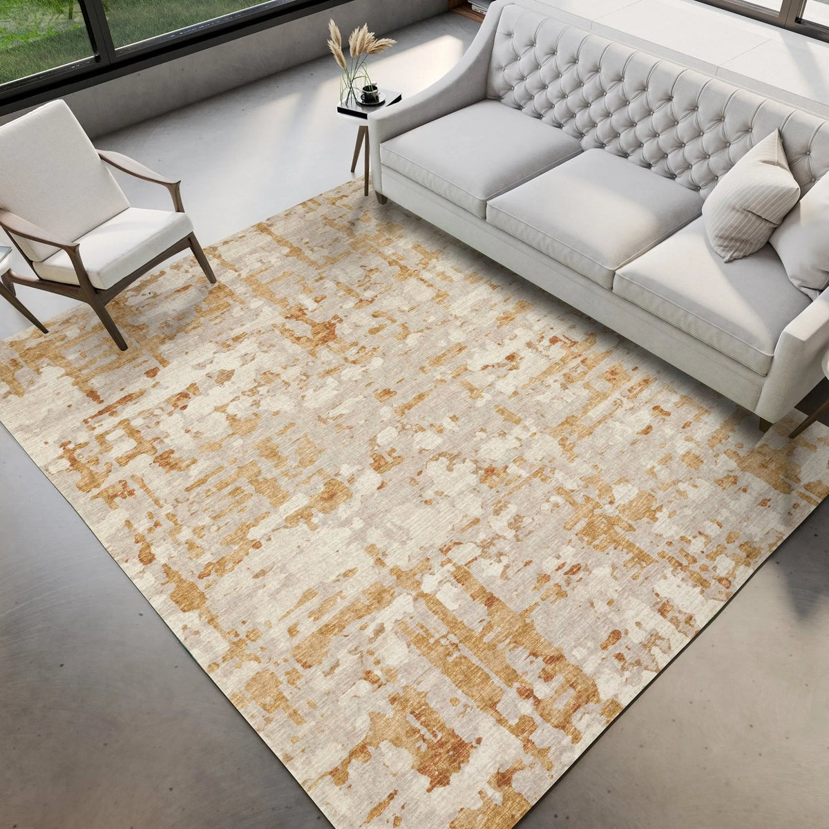 Brisbane BR5 Khaki Rug - Rug & Home