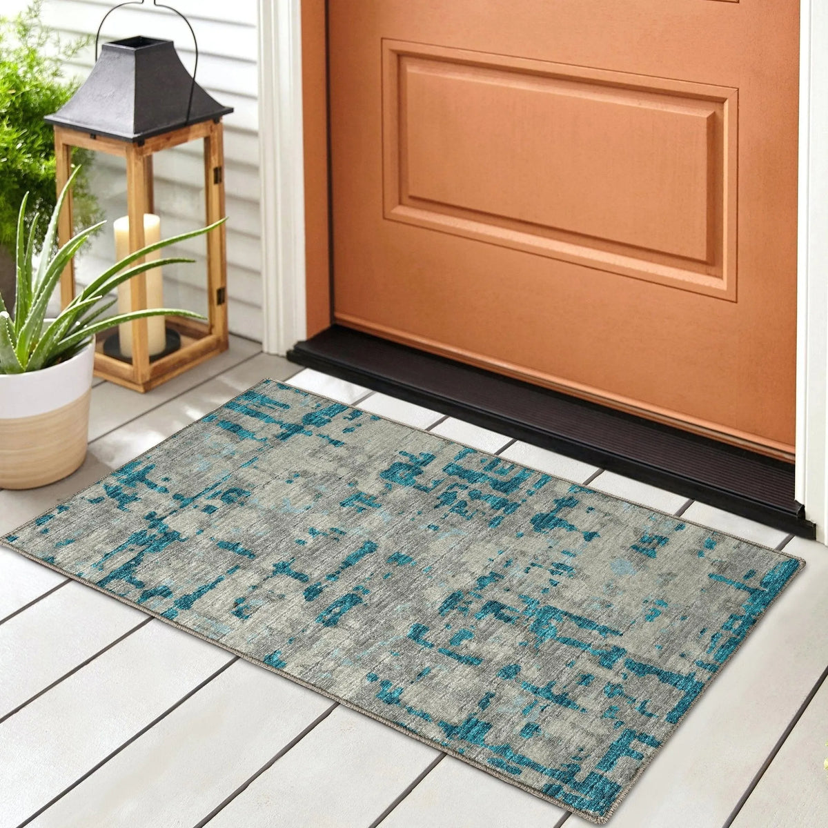 Brisbane BR5 Teal Rug - Rug & Home