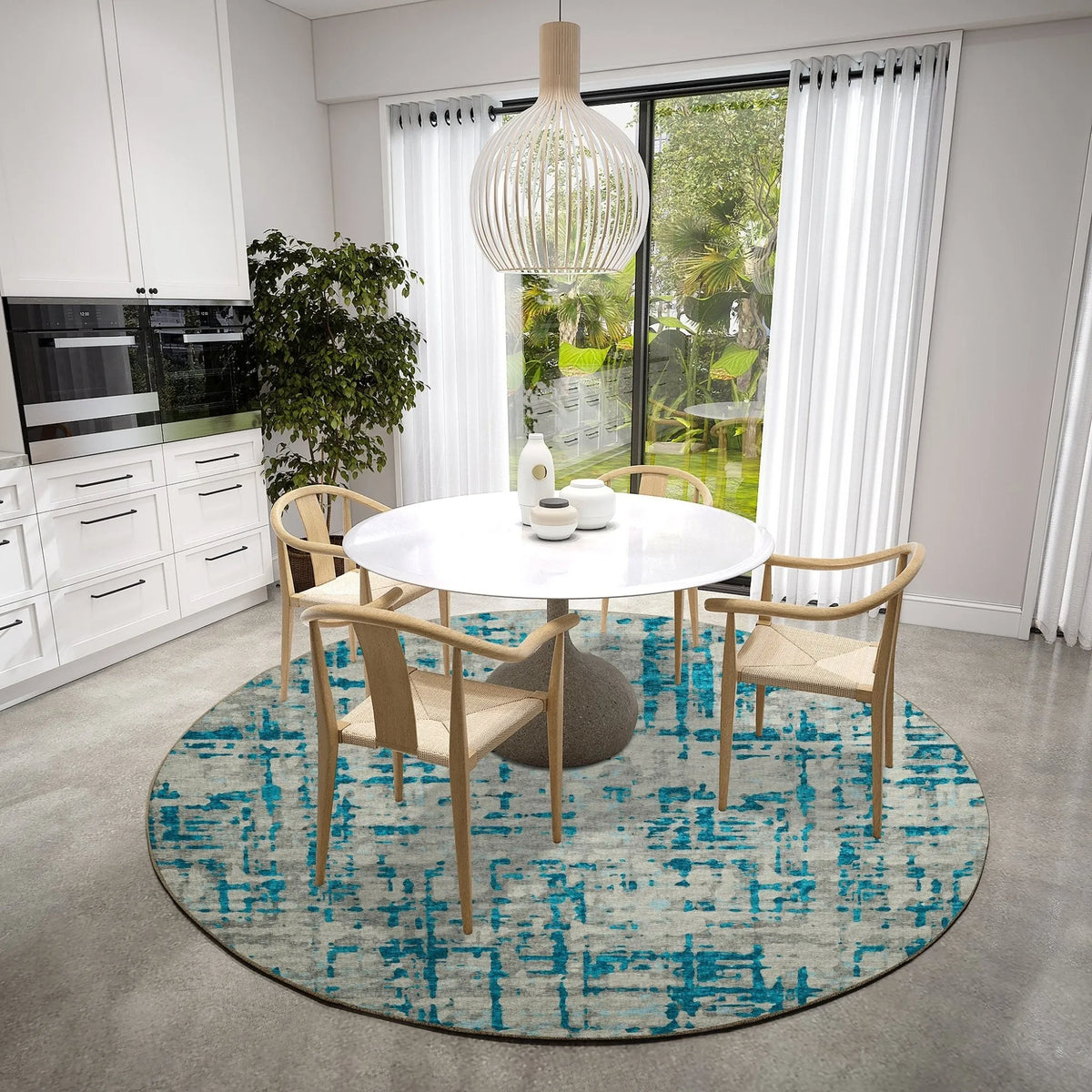 Brisbane BR5 Teal Rug - Rug & Home