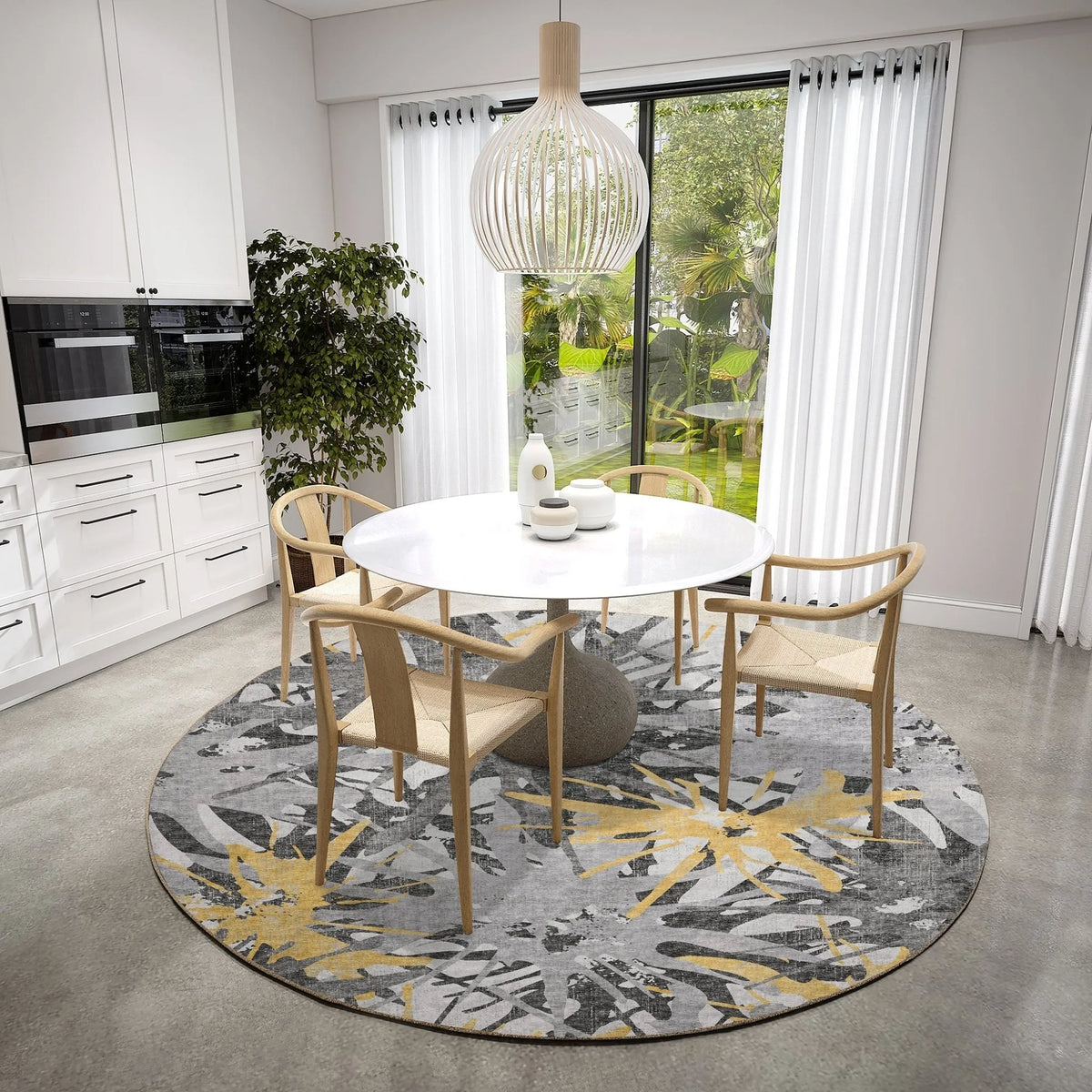 Brisbane BR6 Gold Rug - Rug & Home