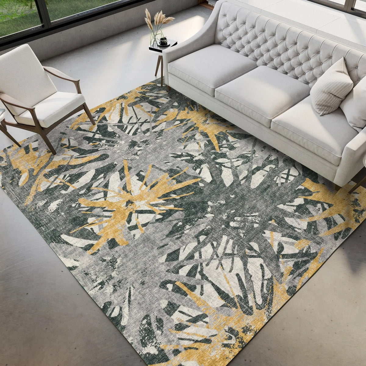 Brisbane BR6 Gold Rug - Rug & Home