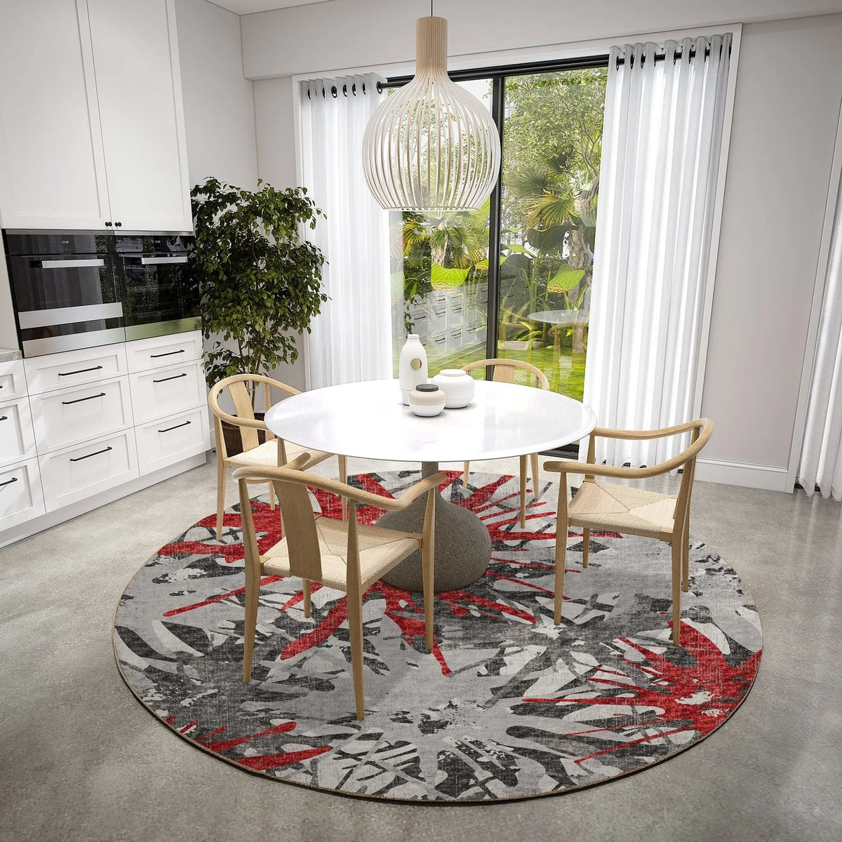 Brisbane BR6 Scarlet Rug - Rug & Home