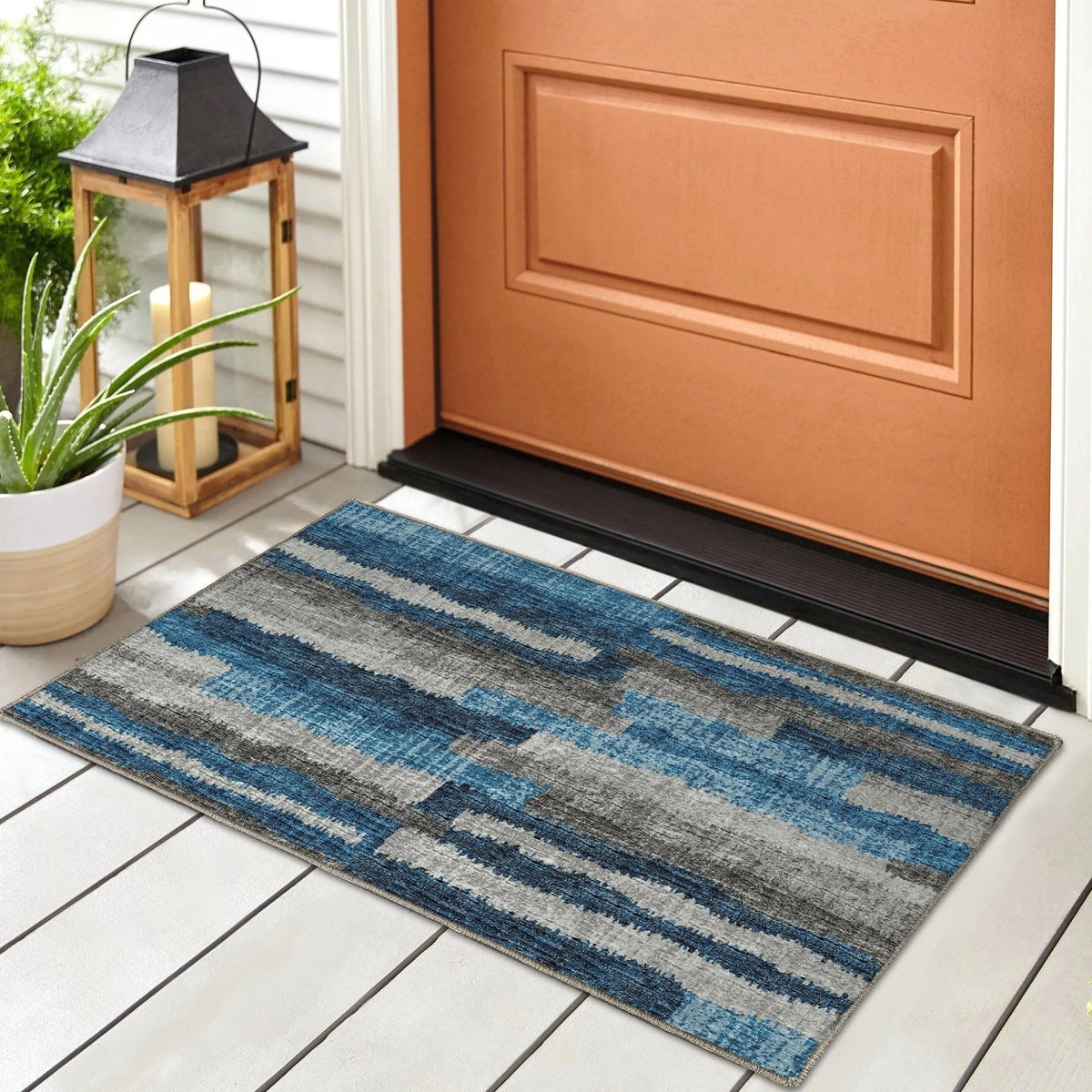 Brisbane BR7 Navy Rug - Rug & Home