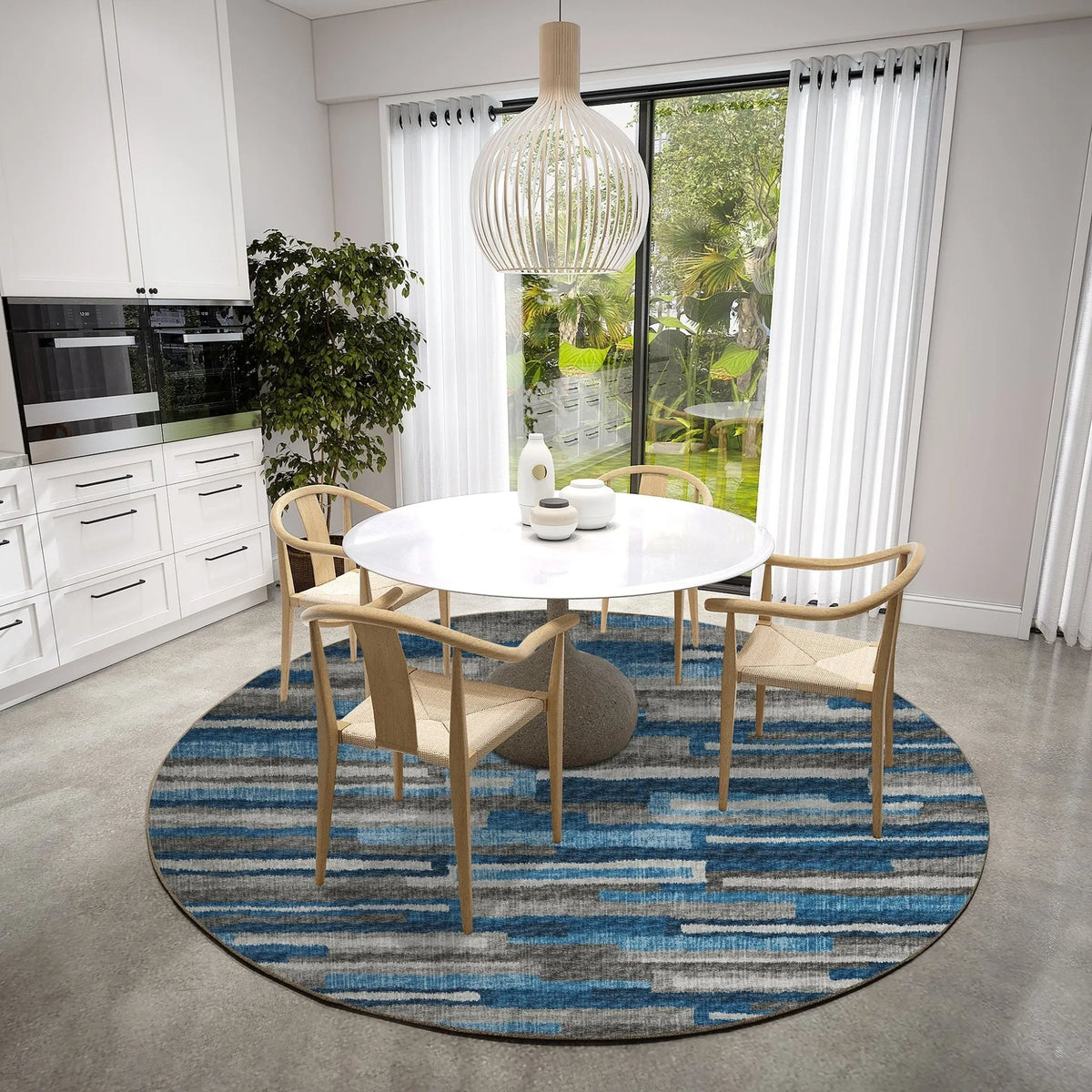 Brisbane BR7 Navy Rug - Rug & Home