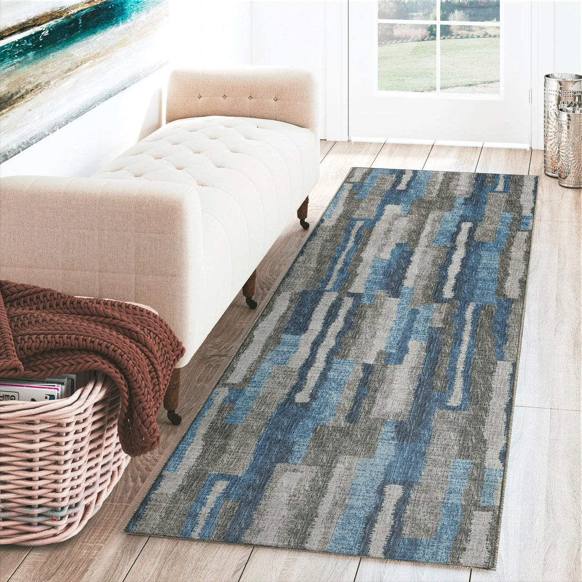 Brisbane BR7 Navy Rug - Rug & Home