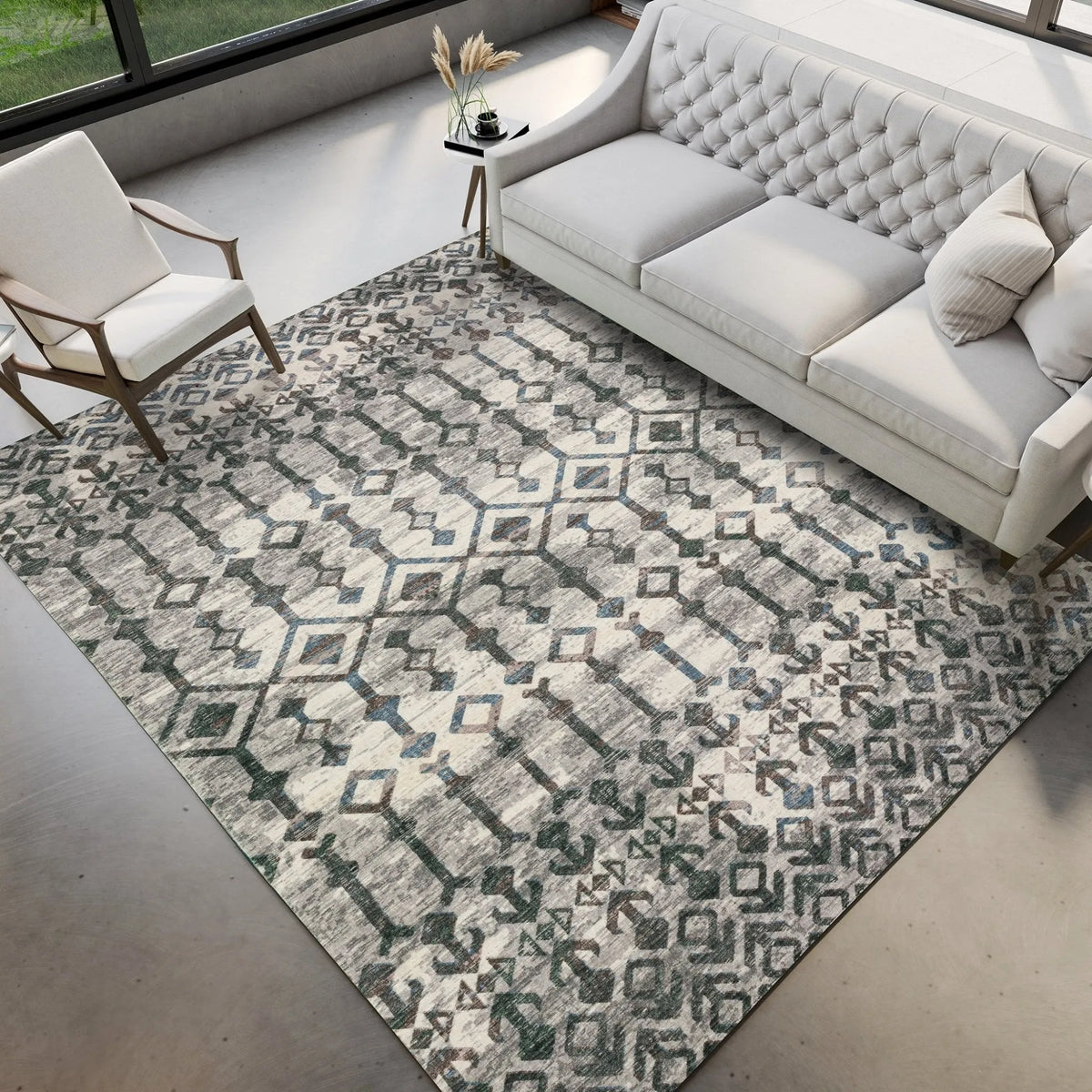 Brisbane BR8 Silver Rug - Rug & Home