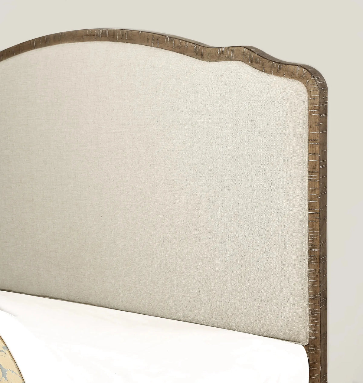 Interlude Upholstered Bed Sandstone Buff