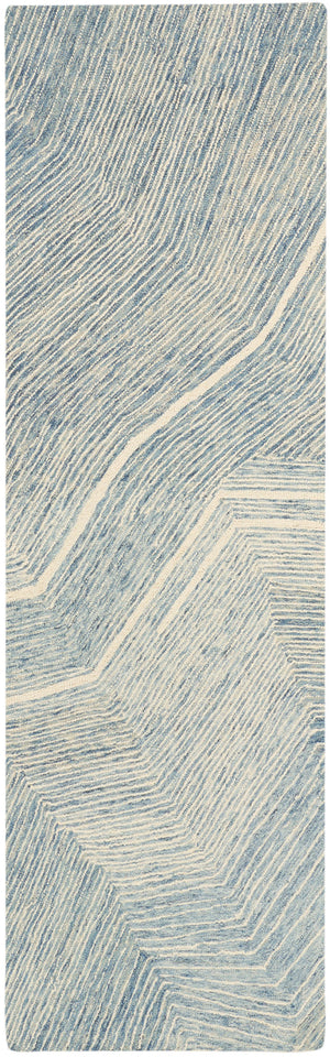 Pure Angles ANG01 Ivory Blue Rug