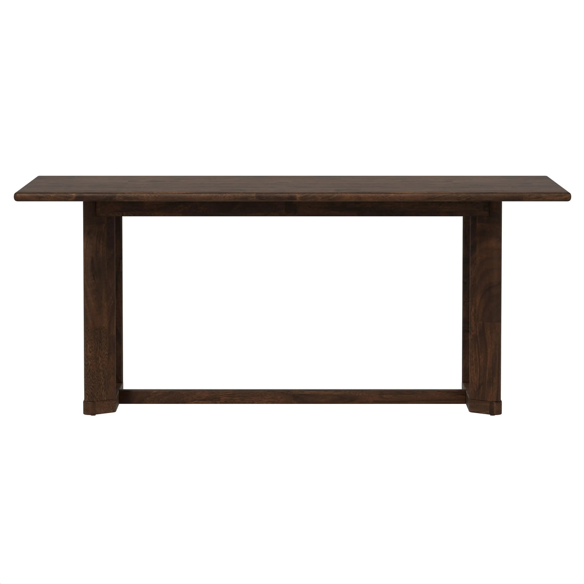 Ronan Trestle Dining Table Rich Brown