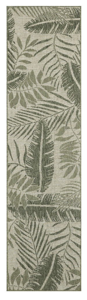 Garden Oasis GOA02 Ivory Green Rug