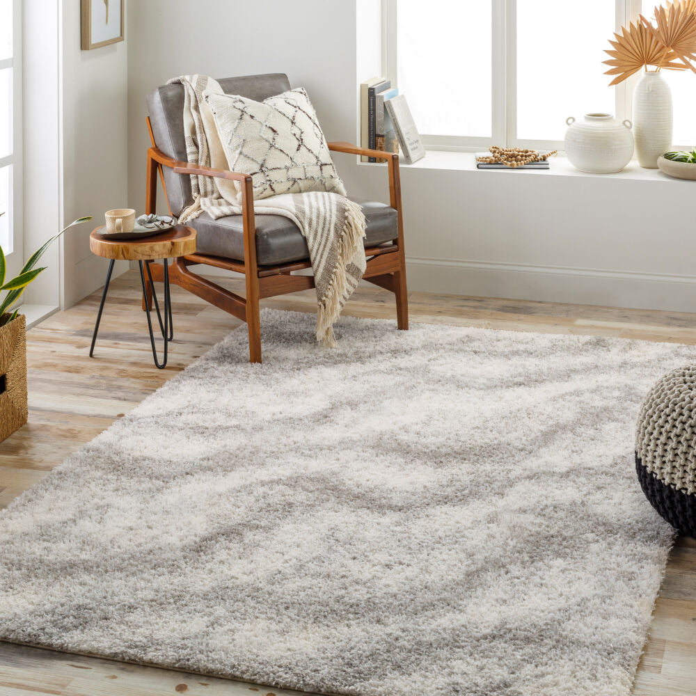 Cloudy Shag CDG-2306 Gray / Off-White Rug