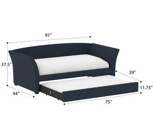 Vienna Trundle Daybed Blue Dusk