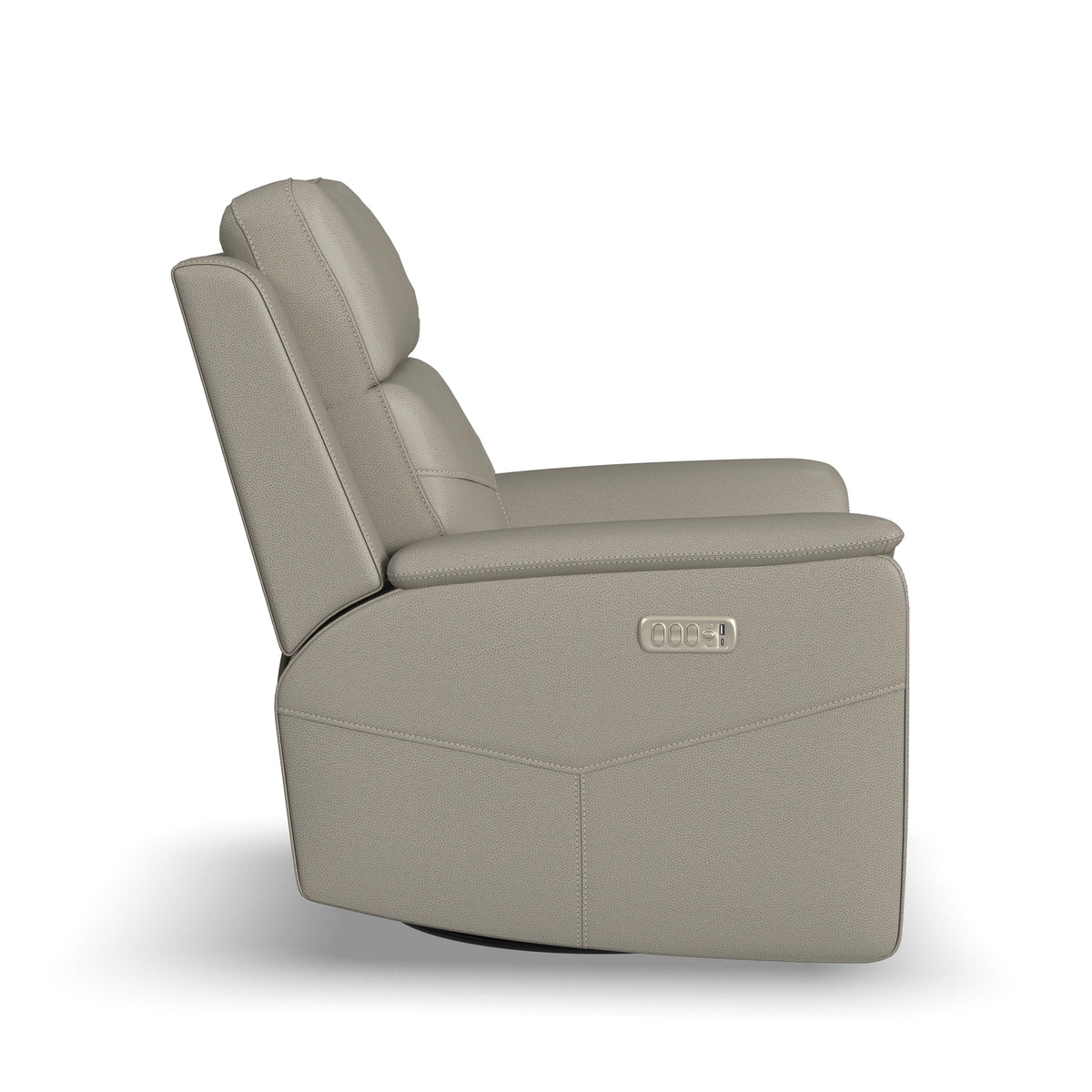 Power Swivel Gliding Recliner with Power Headrest, Lumbar, Heat & Massage