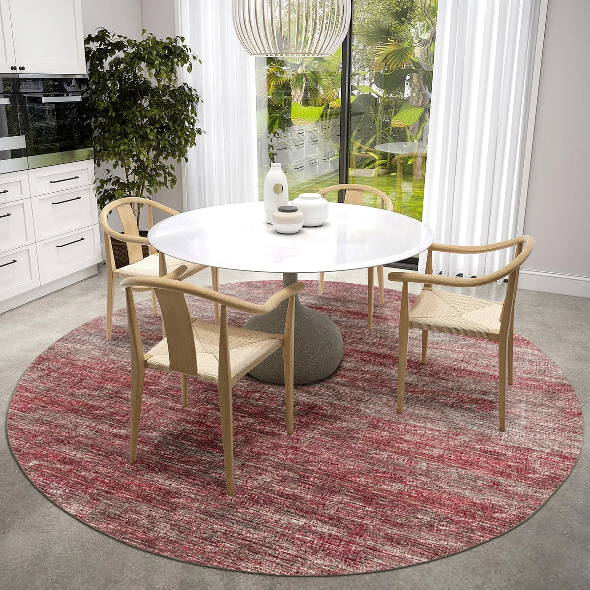 Ciara CR1 Merlot Rug - Rug & Home