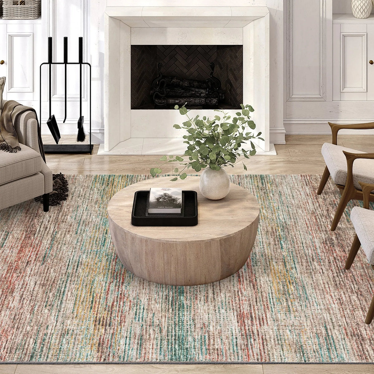 Ciara CR1 Mocha Rug - Rug & Home