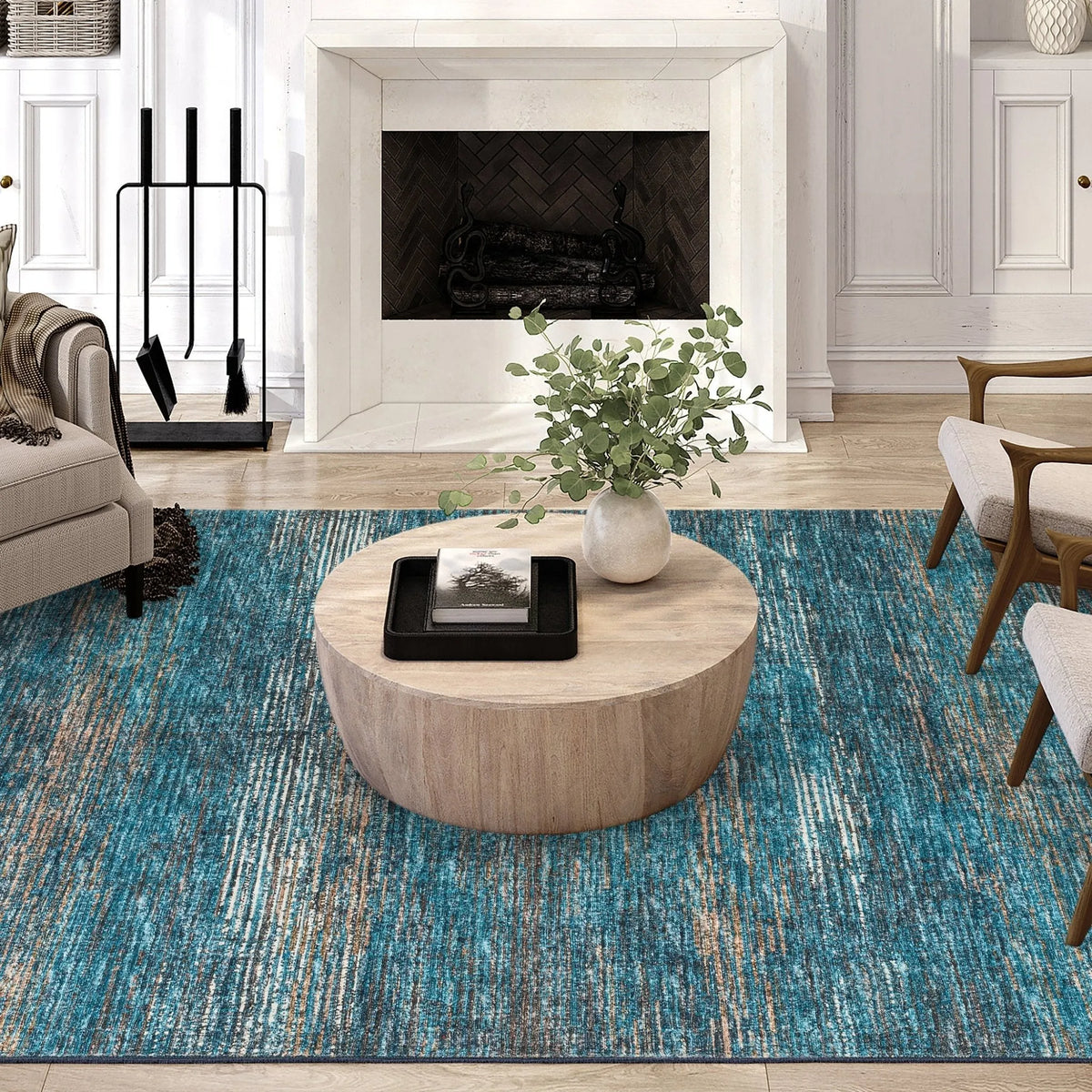 Ciara CR1 Navy Rug - Rug & Home