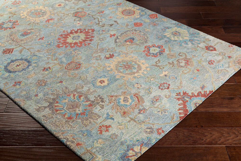 Classic Nouveau CSN-1004 Aqua / Charcoal Rug
