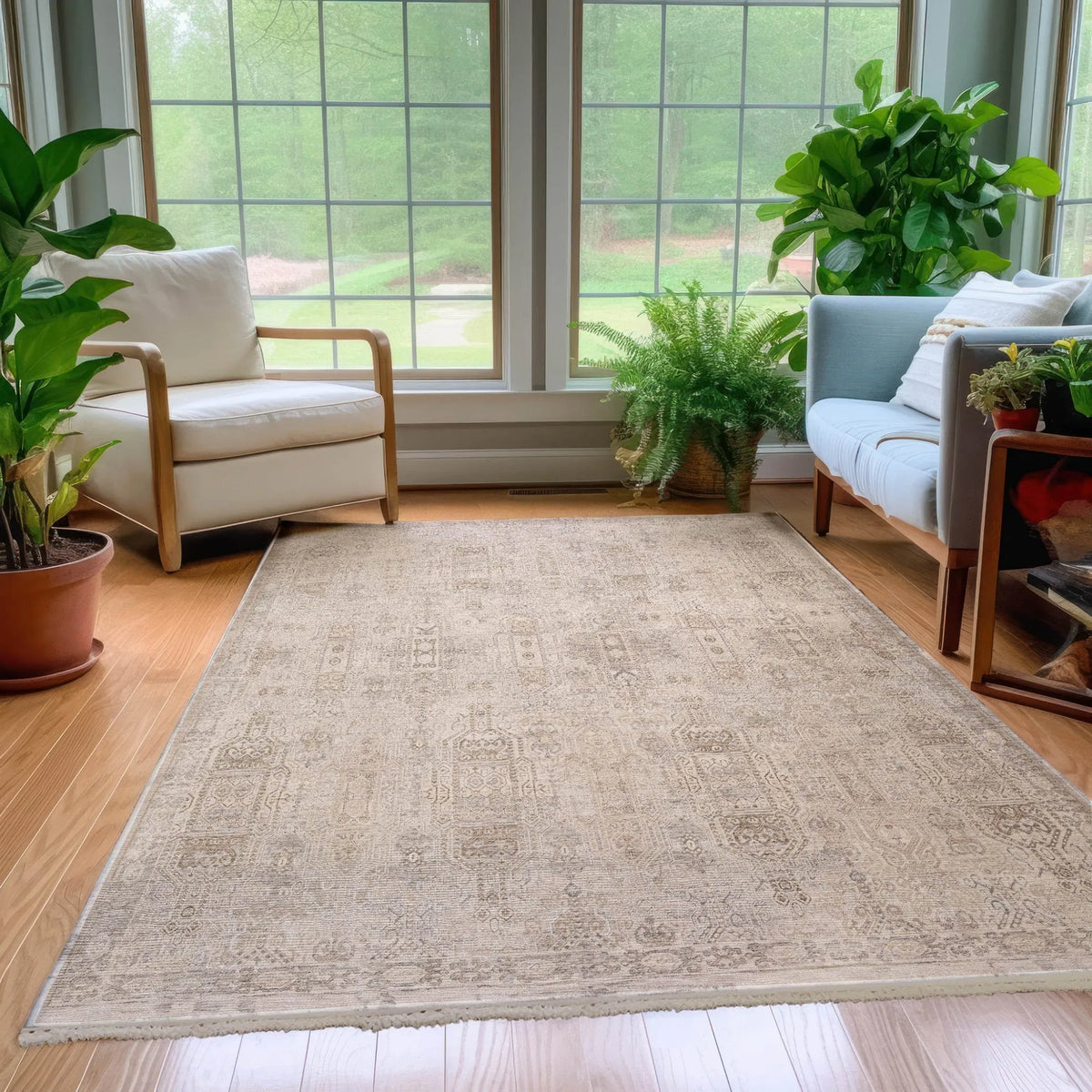 Cyprus CY1 Linen Rug - Rug & Home