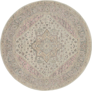 Tranquil TRA06 Ivory Pink Rug
