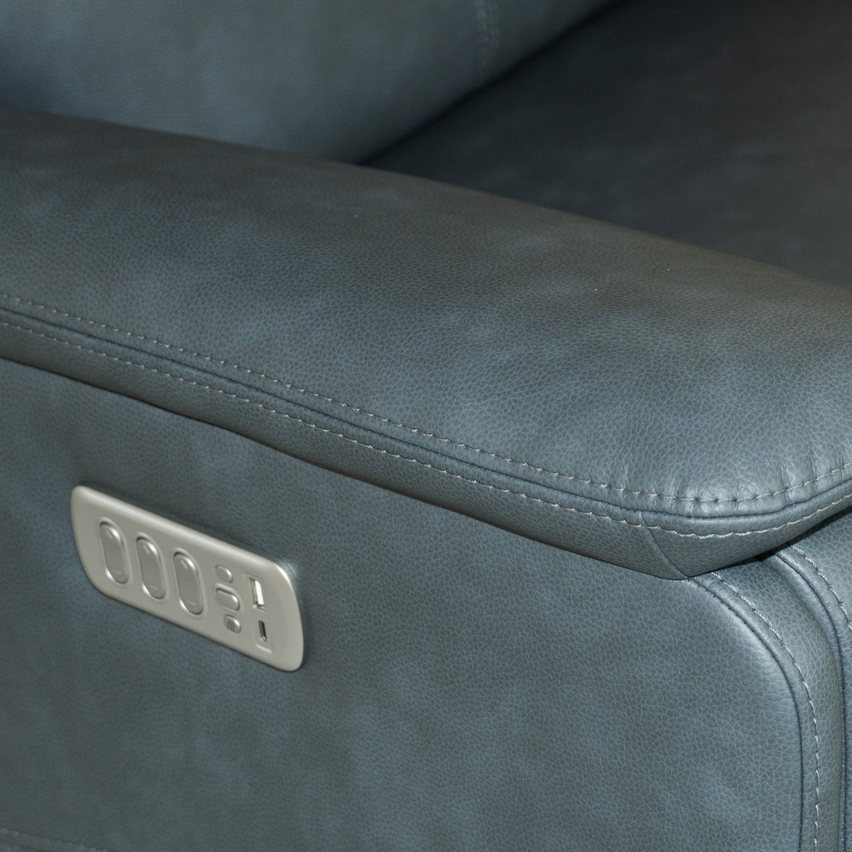 Power Swivel Gliding Recliner with Power Headrest, Lumbar, Heat & Massage