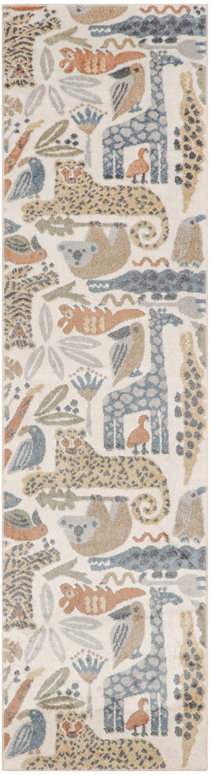 Astra Machine Washable ASW01 Ivory Rug