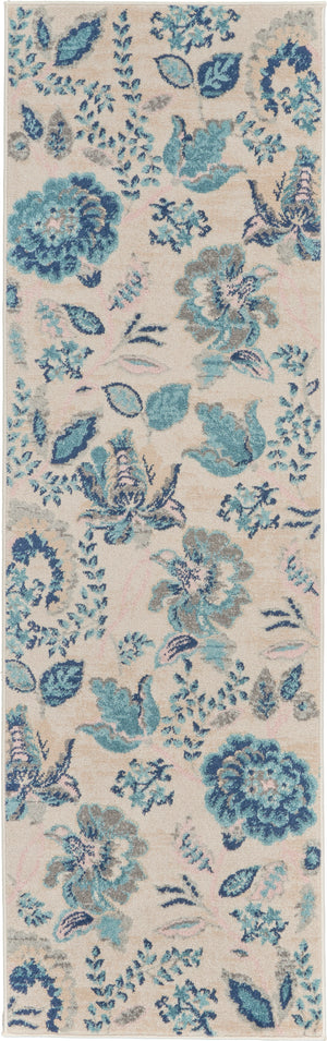 Tranquil TRA02 Ivory Light Blue Rug