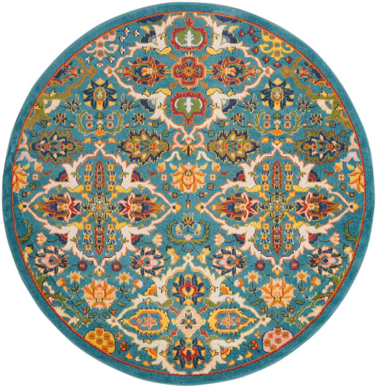 Allur ALR03 Turquoise Ivory Rug