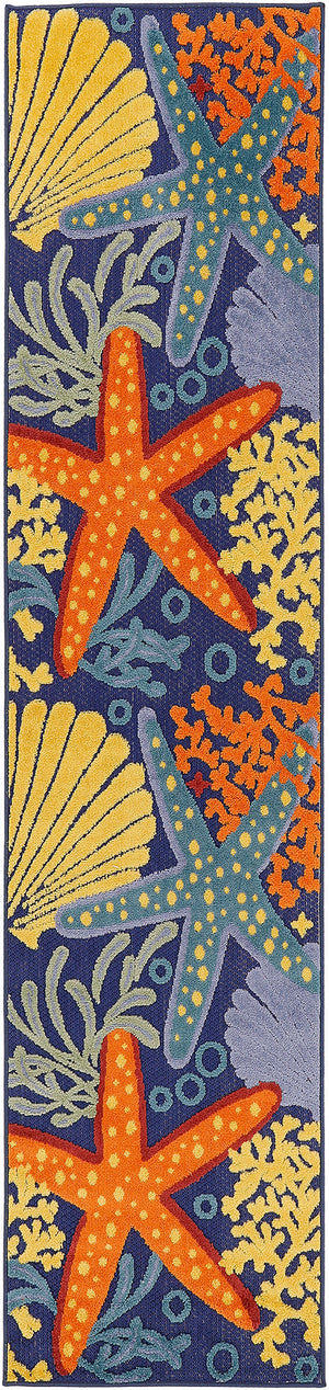 Aloha ALH24 Navy Multicolor Rug