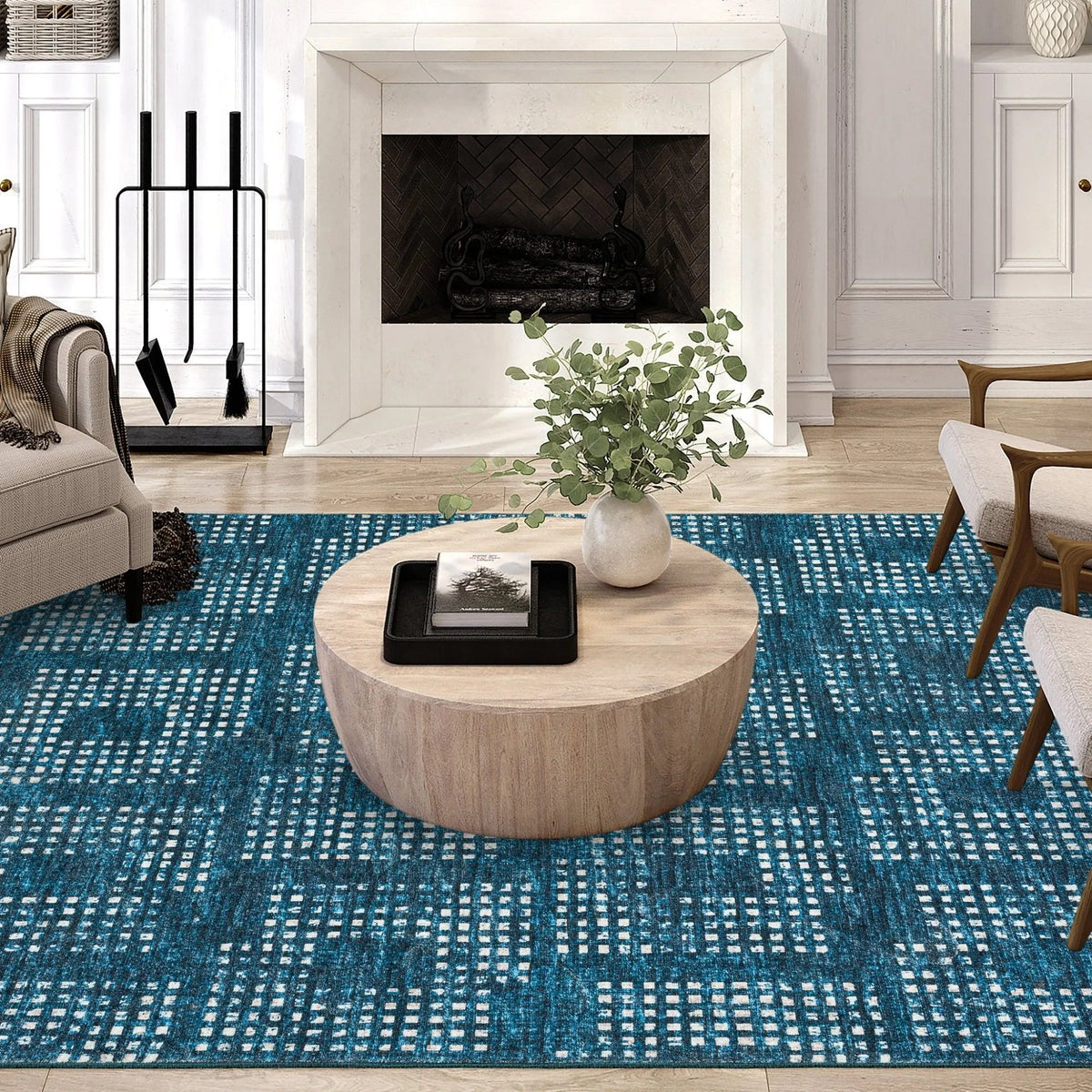 Delano DA1 Navy Rug - Rug & Home