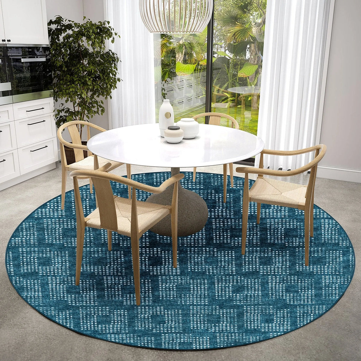 Delano DA1 Navy Rug - Rug & Home