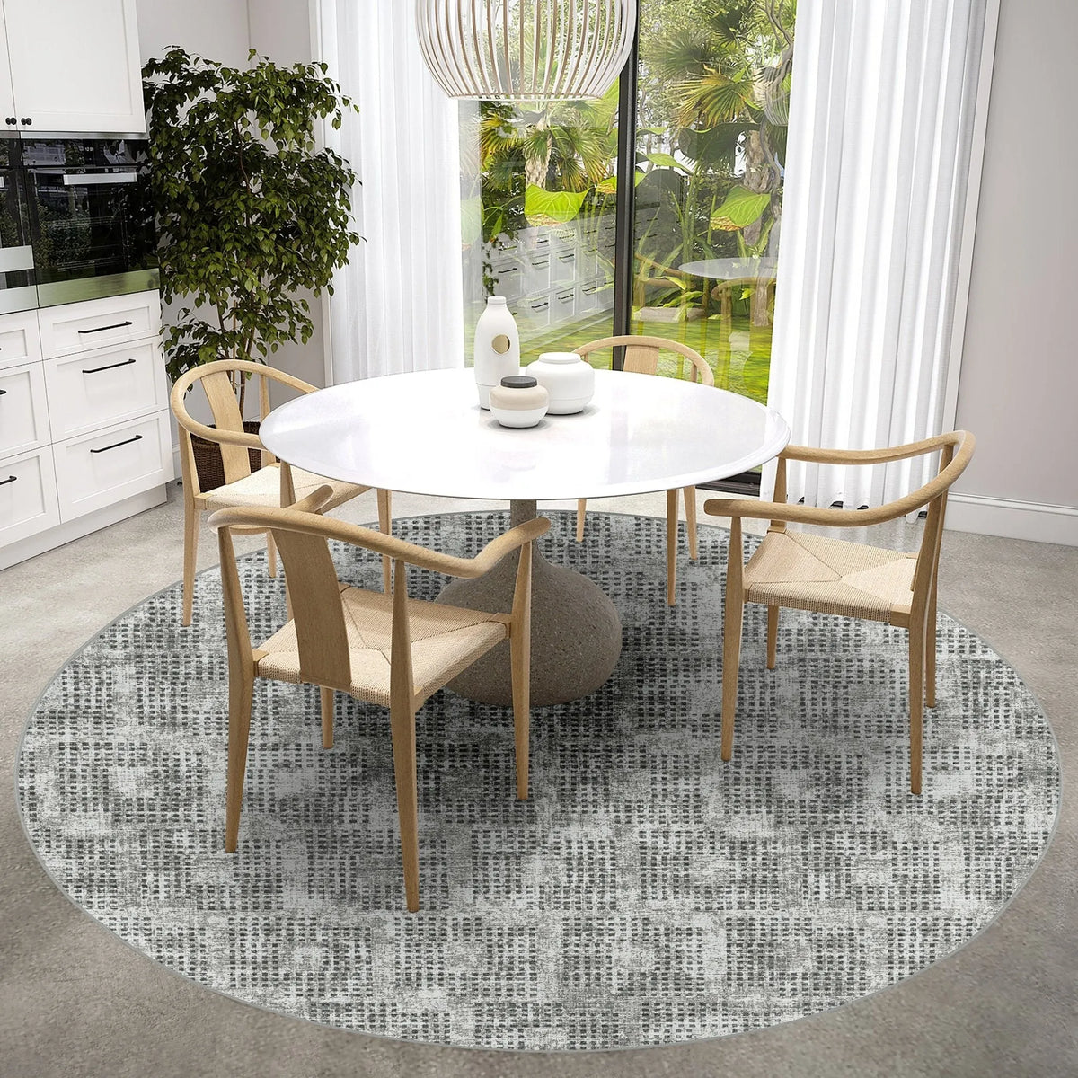 Delano DA1 Pewter Rug - Rug & Home