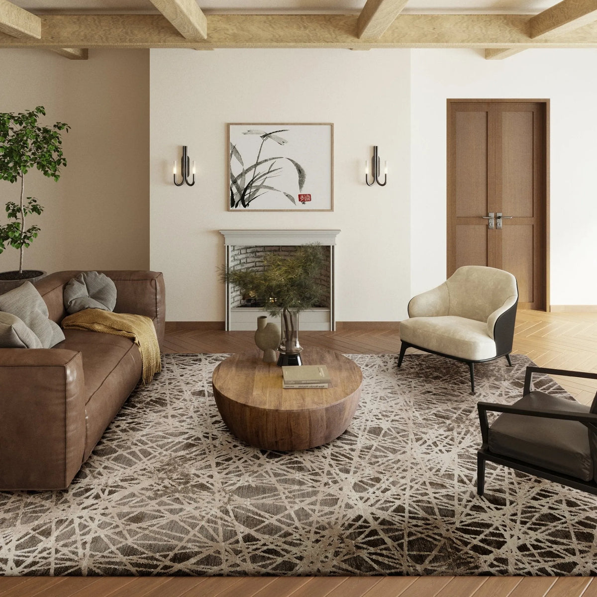 Denizi DZ4 Taupe Rug - Rug & Home