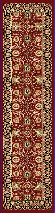 Yazd 2803 Red Black Rug