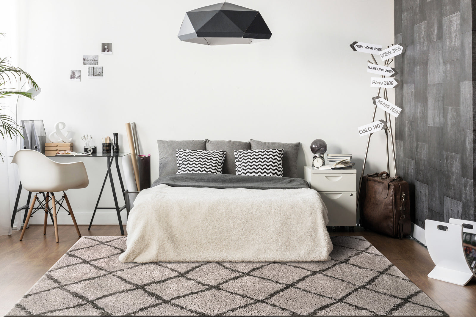 Callie 4972-909 Grey/Dark Grey Rug